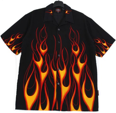 앙꼬-하와이안 불꽃 남방셔츠